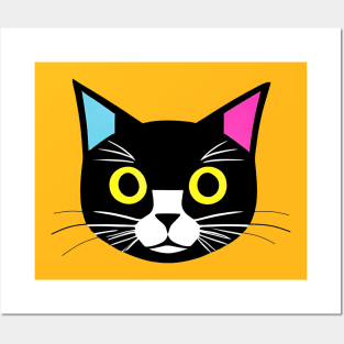 Harlequin Cat Posters and Art